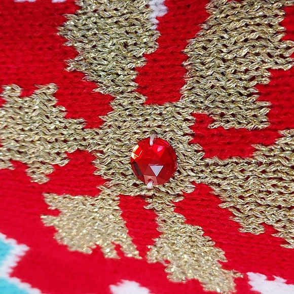 Womens Holiday Time Christmas Gnome Cardigan - Picture 14 of 14